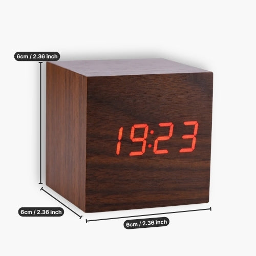 Wooden Digital Desk Clock