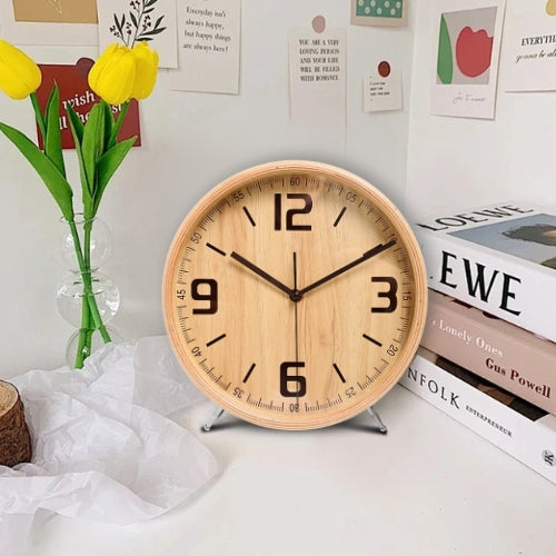 Silent Wooden Wall Clock