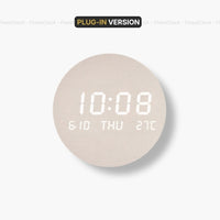 Led Digital Wall Clock With Date Temperature Calendar