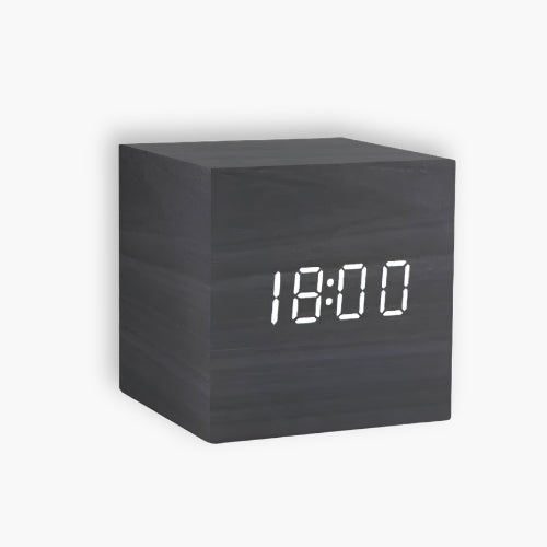 Wooden Block Digital Alarm Clock