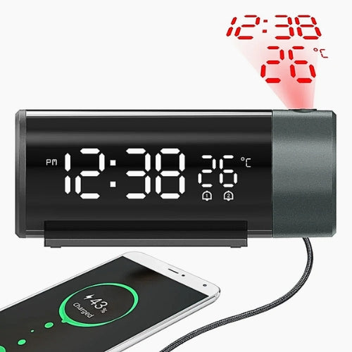 Digital Alarm Clock radio with projection