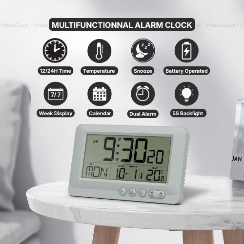 Digital Clock With Seconds Display