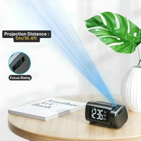 Alarm Clock Radio With Projection