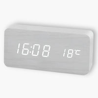 Led Wooden Digital Alarm Clock