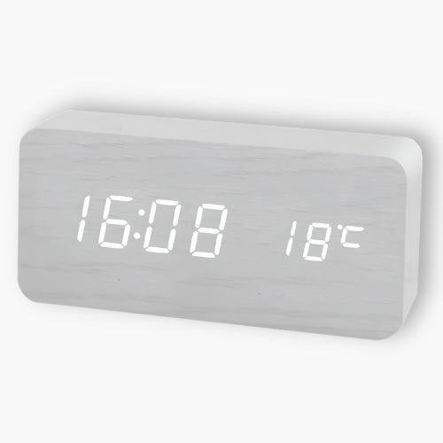 Led Wooden Digital Alarm Clock