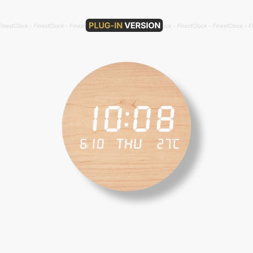 Led Digital Wall Clock With Date Temperature Calendar