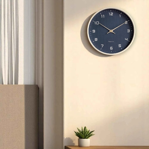 Nordic Minimalist Wall Clock Black