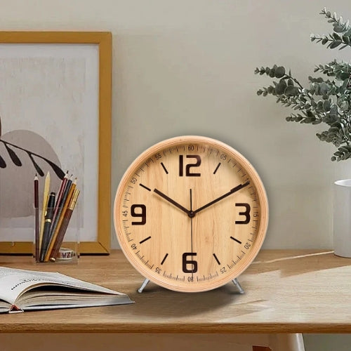 Silent Wooden Wall Clock