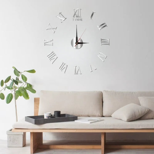3D Wall Clock Roman Numerals
