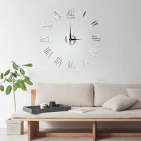 3D Wall Clock Roman Numerals