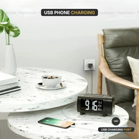 Alarm Clock Radio With Projection