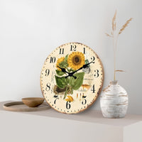 Sunflower Design Wall Clock