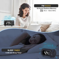 Alarm Clock Radio With Projection