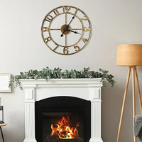 Gold Vintage Round Wall Clock
