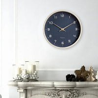 Nordic Minimalist Wall Clock Black
