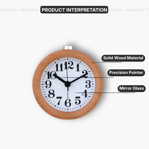 Wooden Round Clock