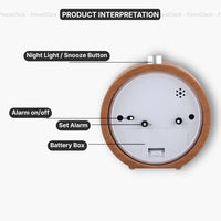 Wooden Round Clock