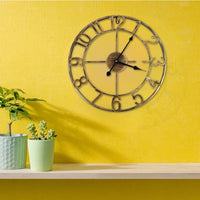 Gold Vintage Round Wall Clock