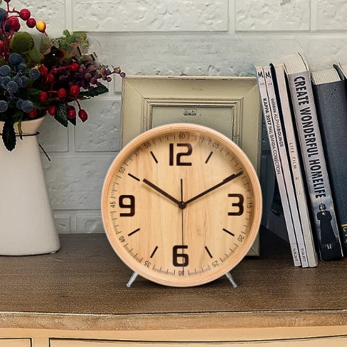 Silent Wooden Wall Clock