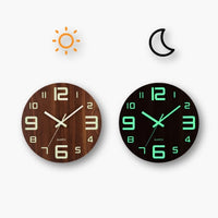 Luminous Silent Wall Clock