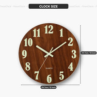 Luminous Silent Wall Clock
