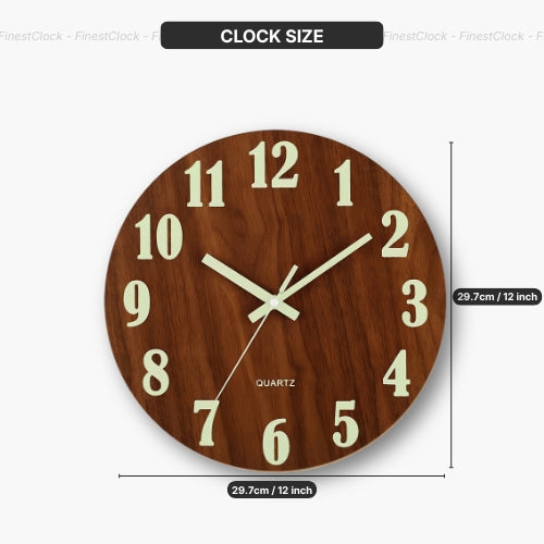 Luminous Silent Wall Clock