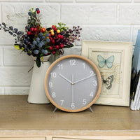 Square Wood Mantel Clock