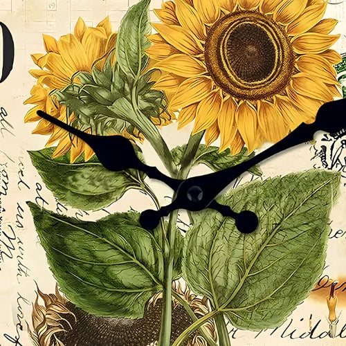 Sunflower Design Wall Clock