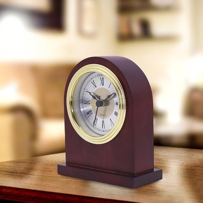 Antique Wood Mantel Clock
