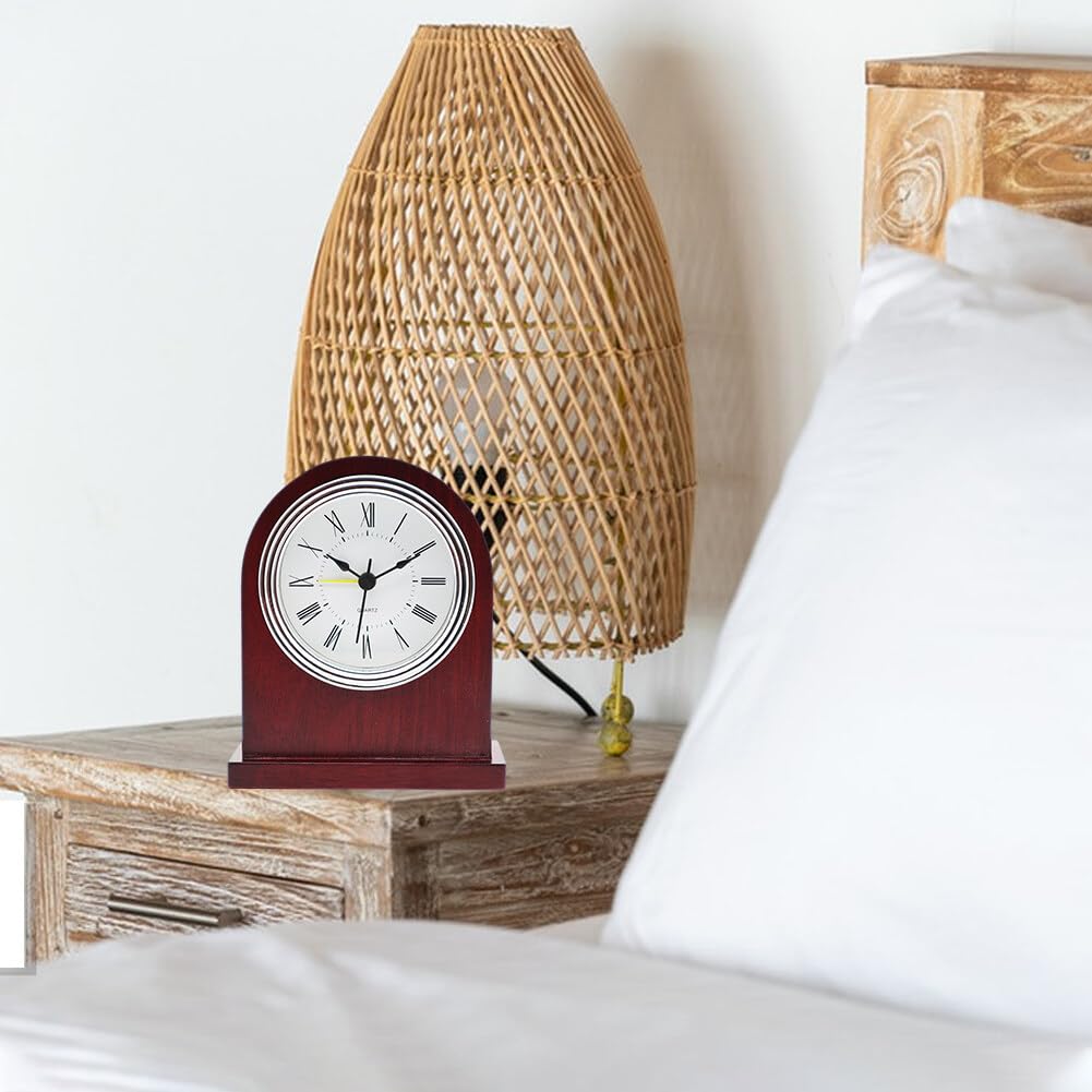 Antique Wood Mantel Clock