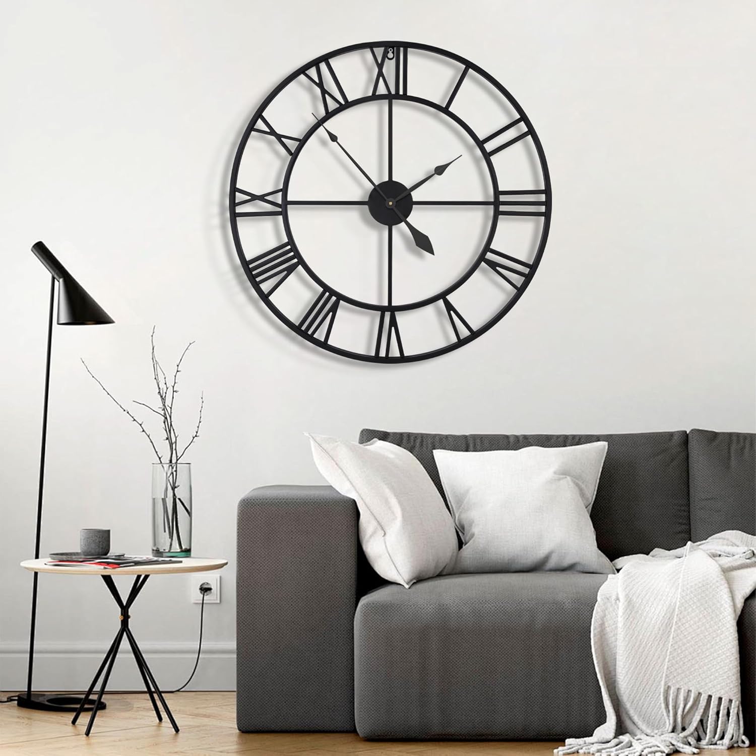 Large Roman Numeral Wall Clock