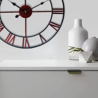 Metal Roman Numeral Wall Clock