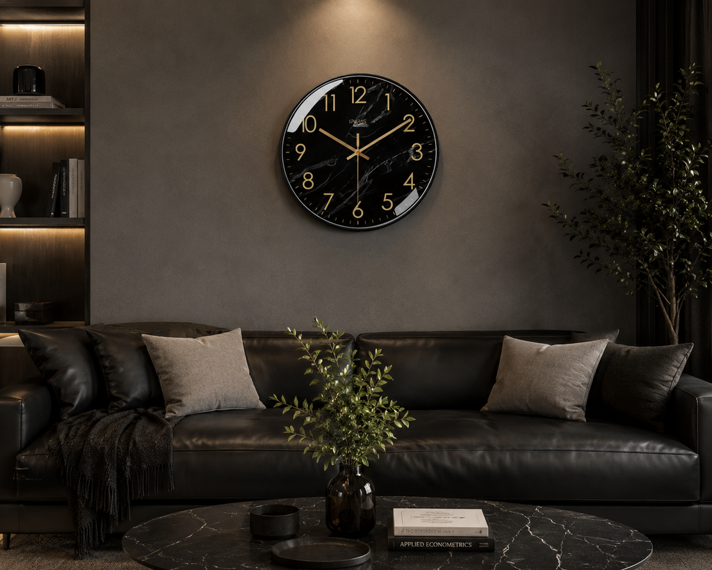 Black Minimalist Wall Clock