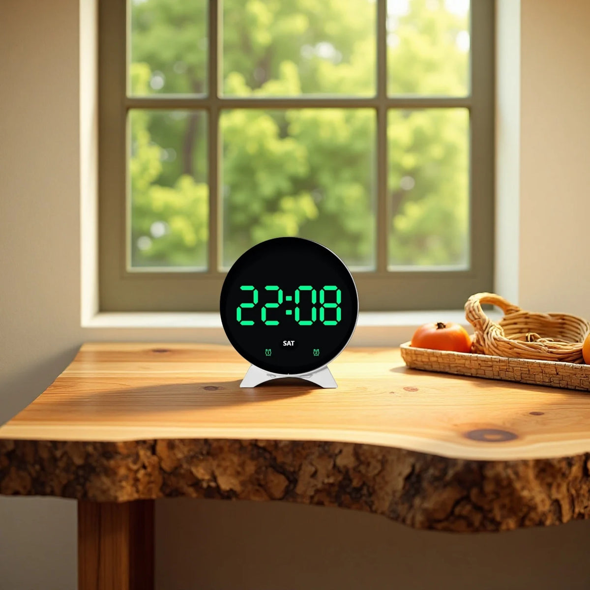 Digital Alarm Clock With Usb Charge Port