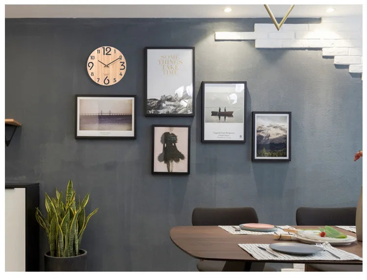 Wooden Modern Wall Clock
