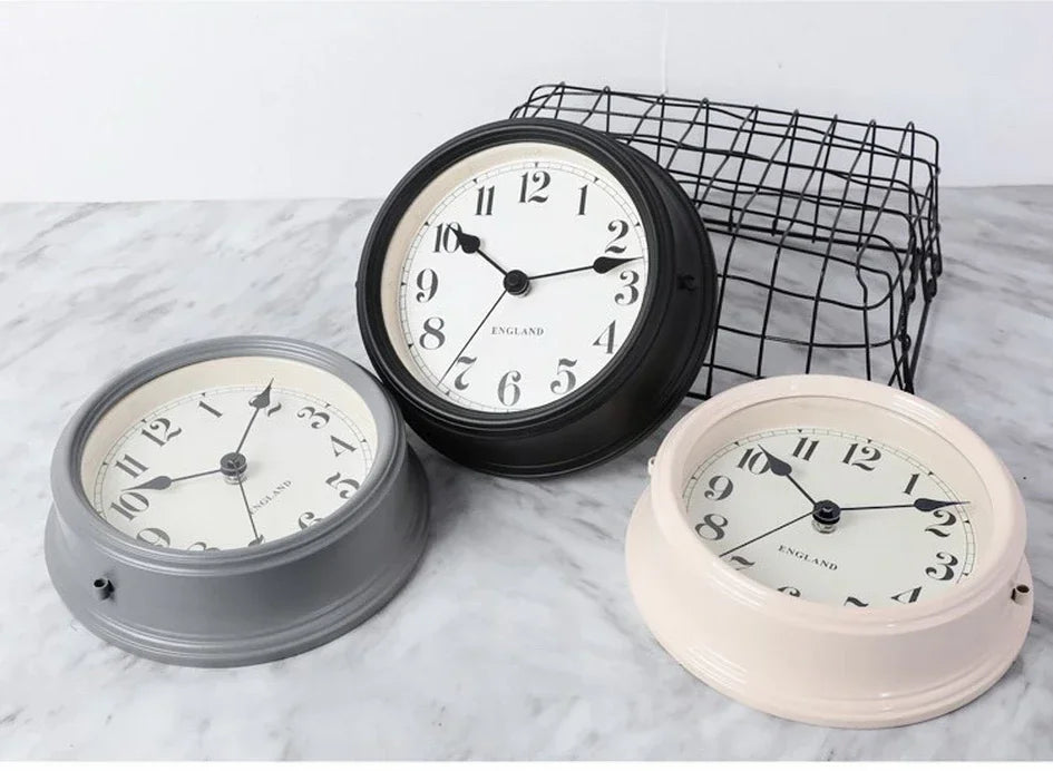 Vintage Metal Kitchen Wall Clock