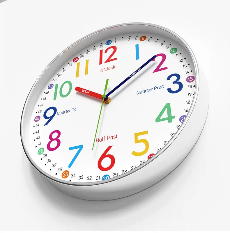 Children's Learning Clock On The Wall