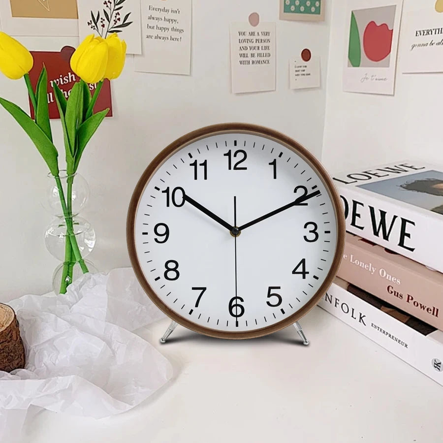 Silent Wooden Wall Clock