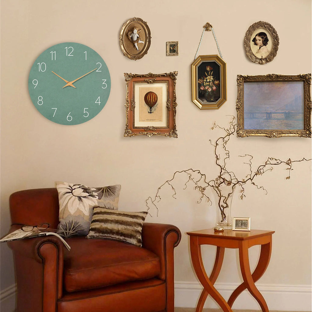 Green Kitchen Wall Clock