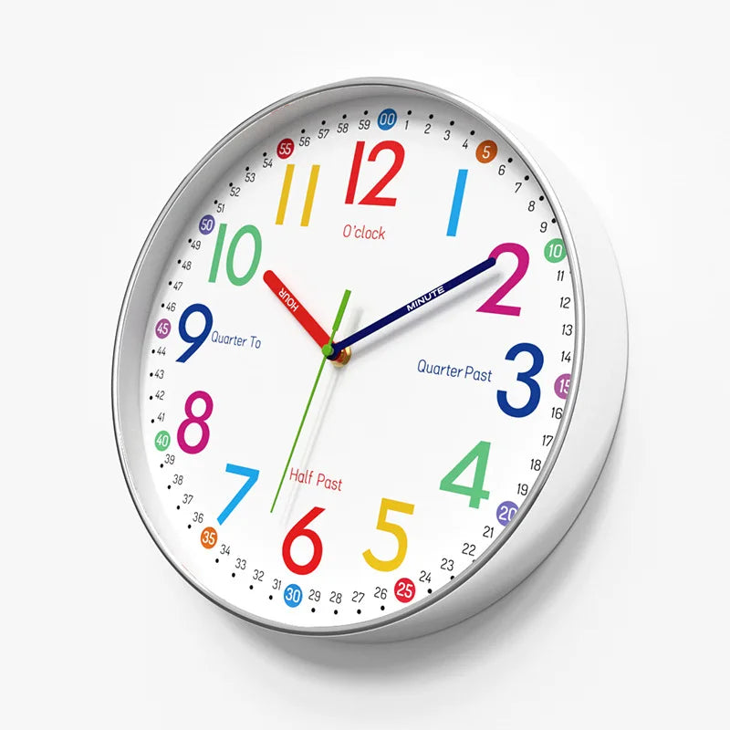 Children's Learning Clock On The Wall