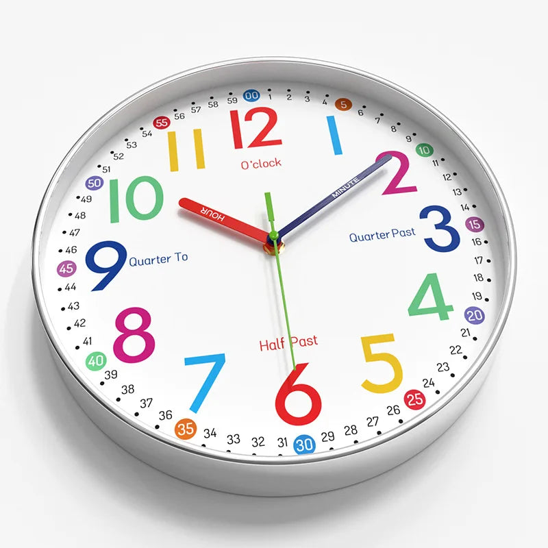 Children's Learning Clock On The Wall