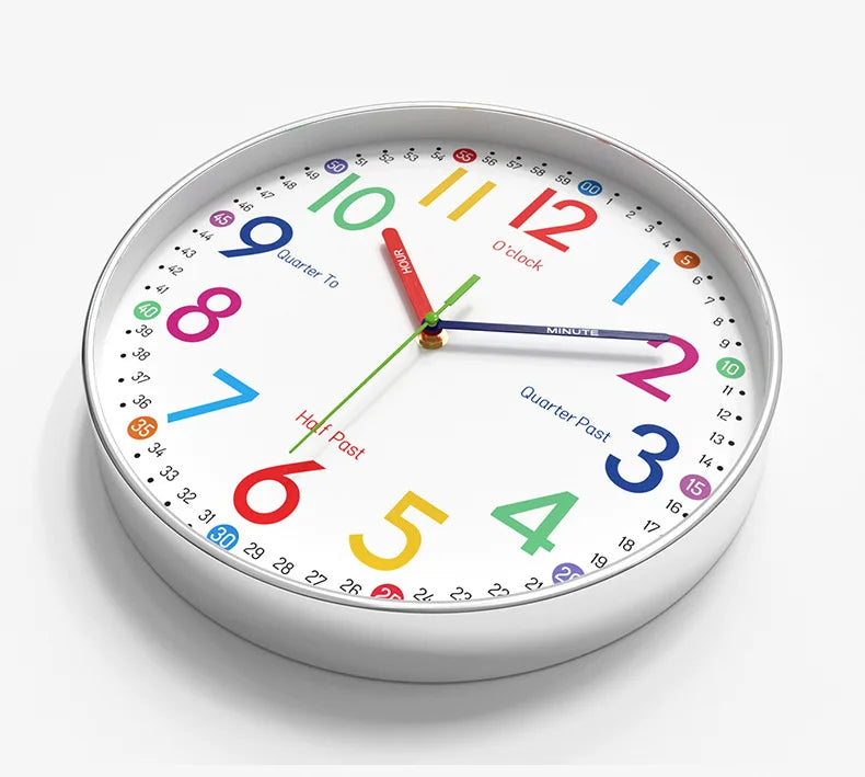 Children's Learning Clock On The Wall