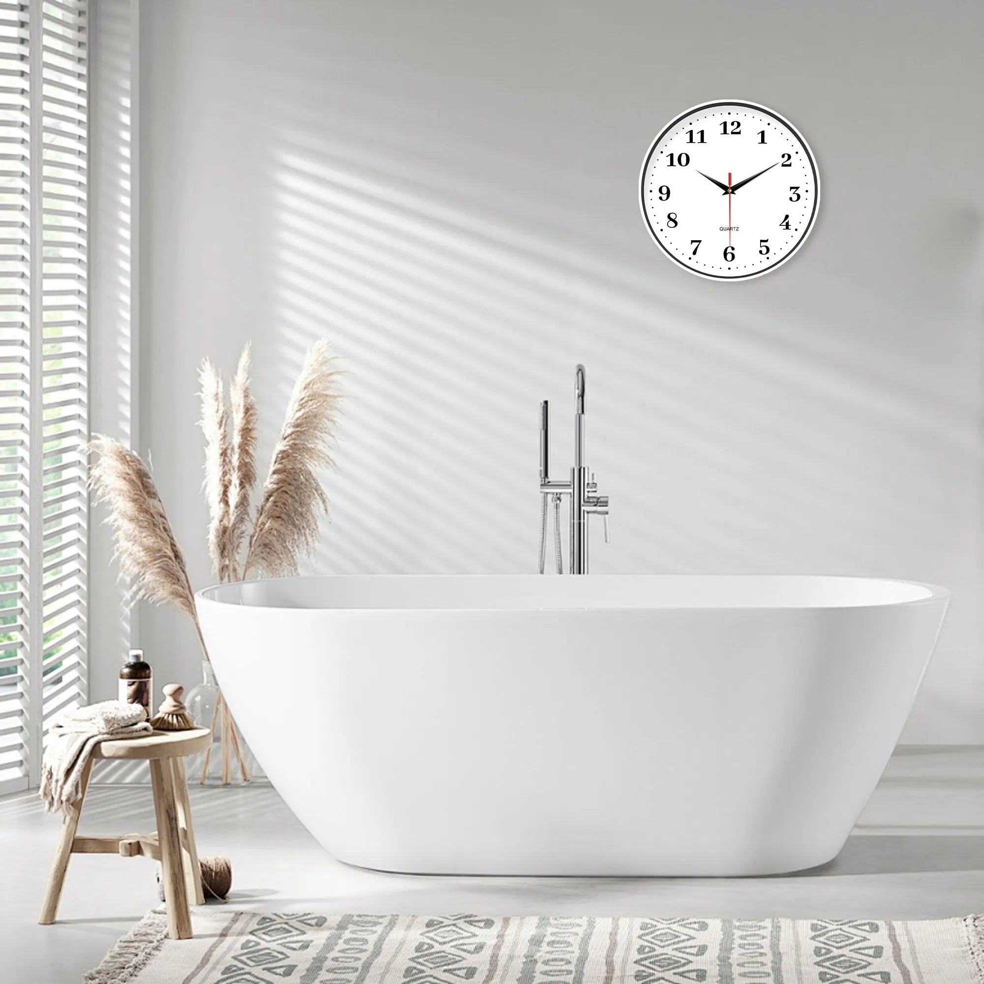 White Simple Wall Clock Design