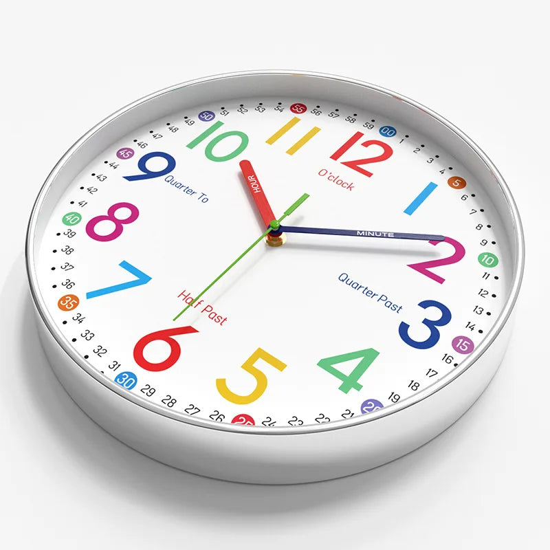 Children's Learning Clock On The Wall