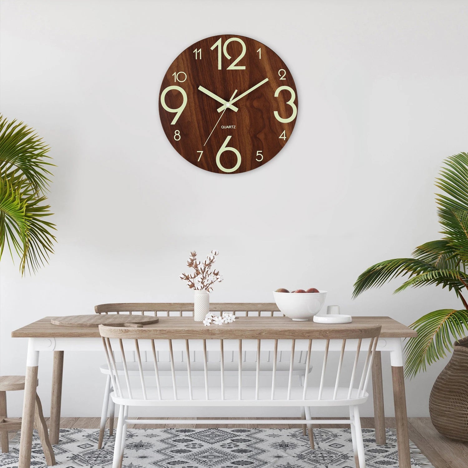 Luminous Silent Wall Clock