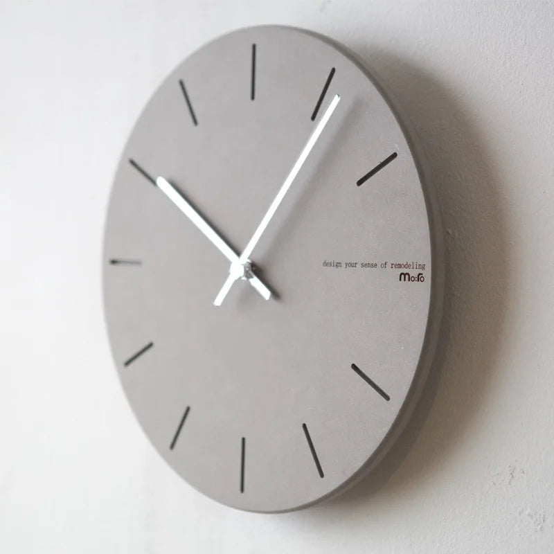 Modern Grey Wall Clock