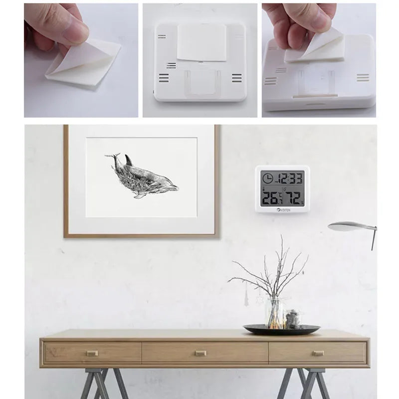 Digital Alarm Clock With Temperature And Humidity