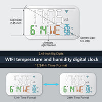 Digital Clock With Thermometer And Hygrometer