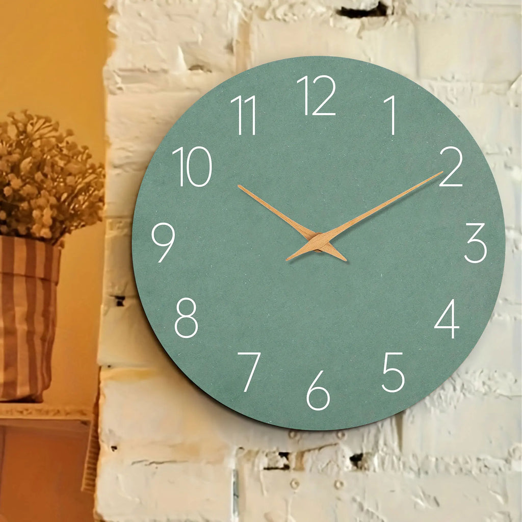 Green Kitchen Wall Clock