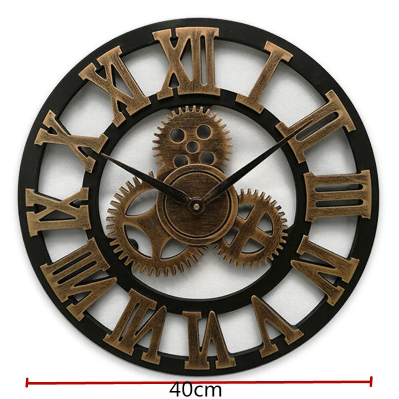 Clock Wall Wood Large Old European